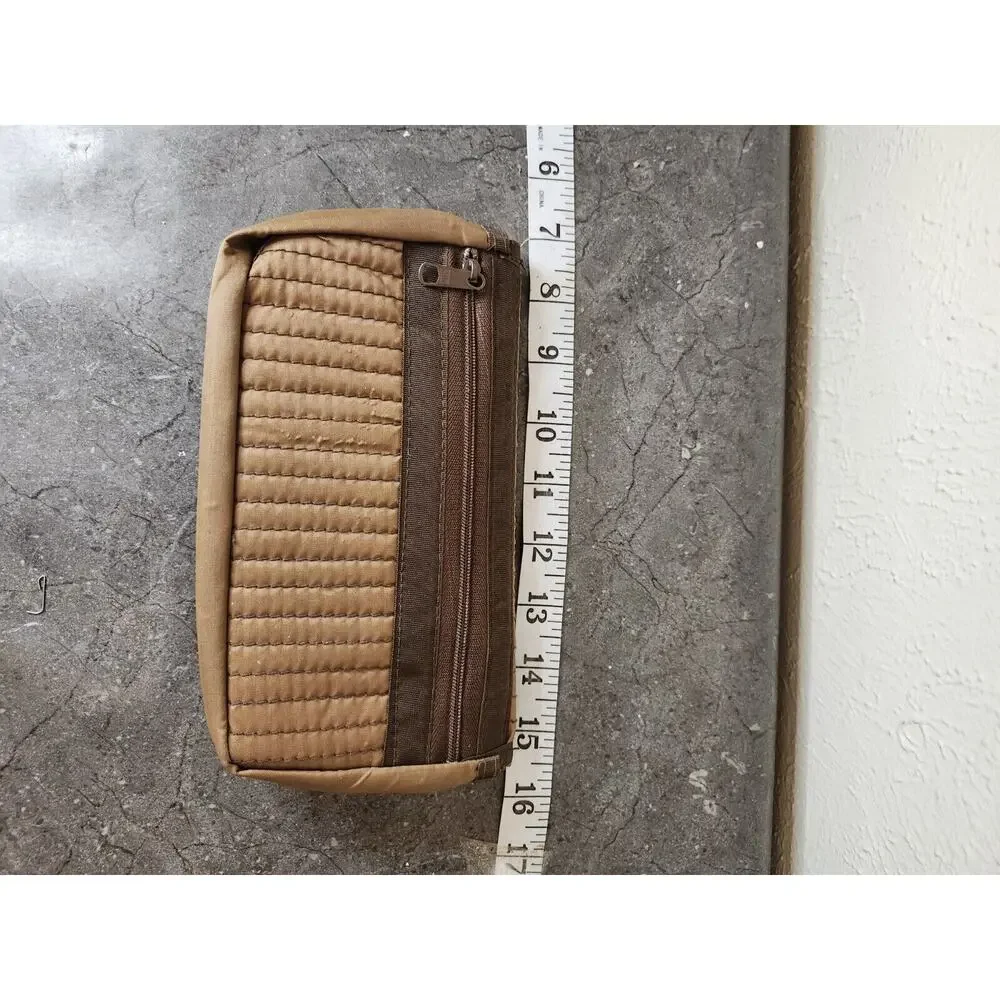 Vtg Rare Mundi Sport Brown hook and loop nylon‎ wallet 80's